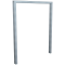 Lean-on hoop made of steel tube | Square tube, 60 x 40 mm | without cross bar | total width: 1000 mm | hot-dip galvanized